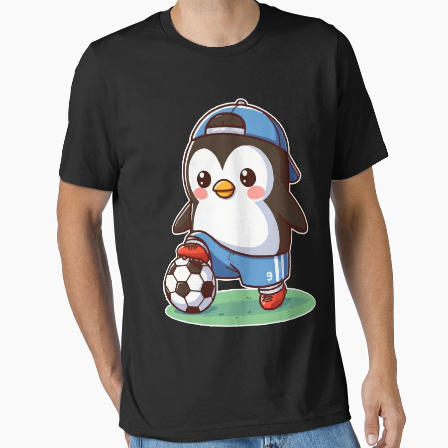 Penguin As Soccer Player T-Shirt - Graphic Print Men Women - T-Shirt, Sweatshirt, Hoodie