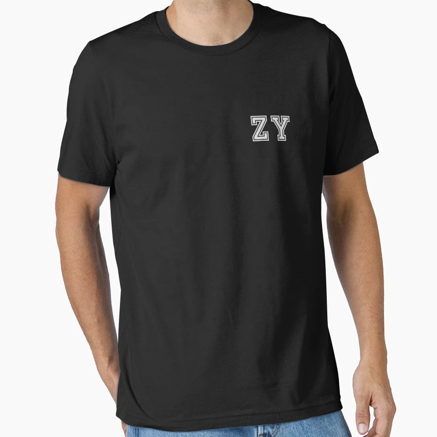 Z Y Varsity Initials Varsity Letters T-Shirt - Streetwear Style for Adults - T-Shirt, Sweatshirt, Hoodie