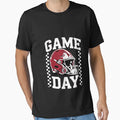 Game Day Coquette Bow Football T-Shirt - Custom Art Print Men Women - T-Shirt, Sweatshirt, Hoodie