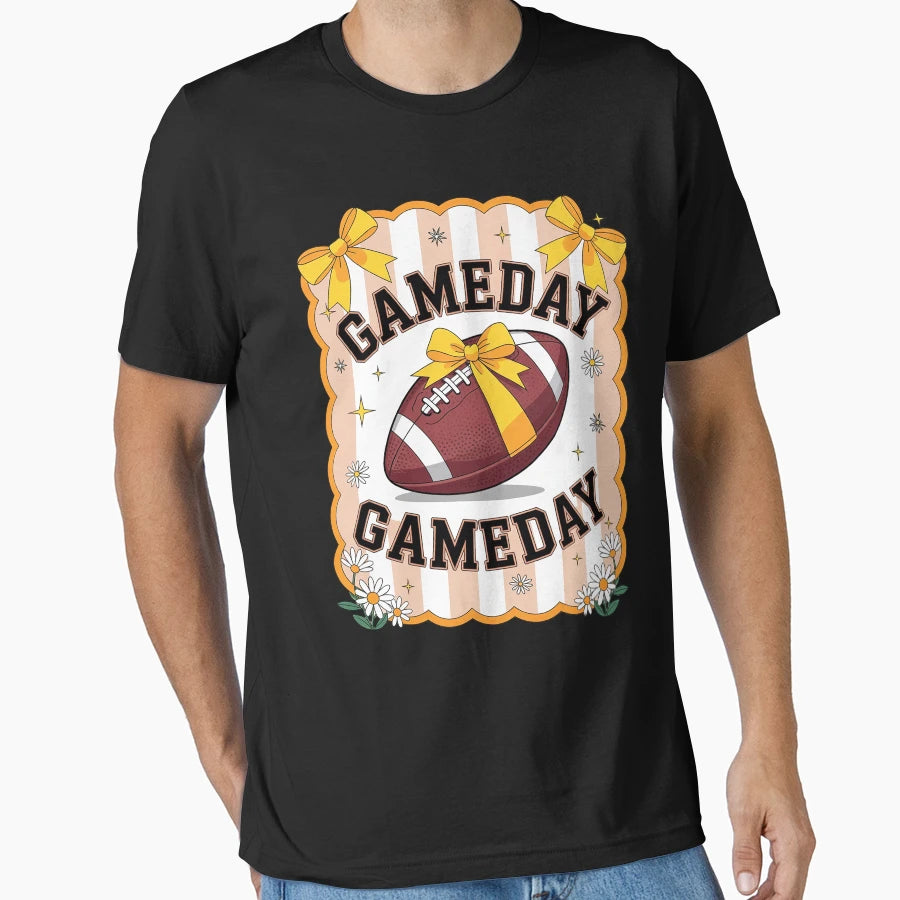 Football Coquette Bow Game Day T-Shirt - Unique Graphic for Adults - T-Shirt, Sweatshirt, Hoodie