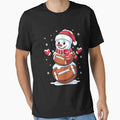 Merry Football Holiday Sport T-Shirt - Aesthetic Graphic Unisex - T-Shirt, Sweatshirt, Hoodie