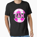 Cam Name Soccer Play Football Sports T-Shirt - Minimalist Print for Adults - T-Shirt, Sweatshirt, Hoodie