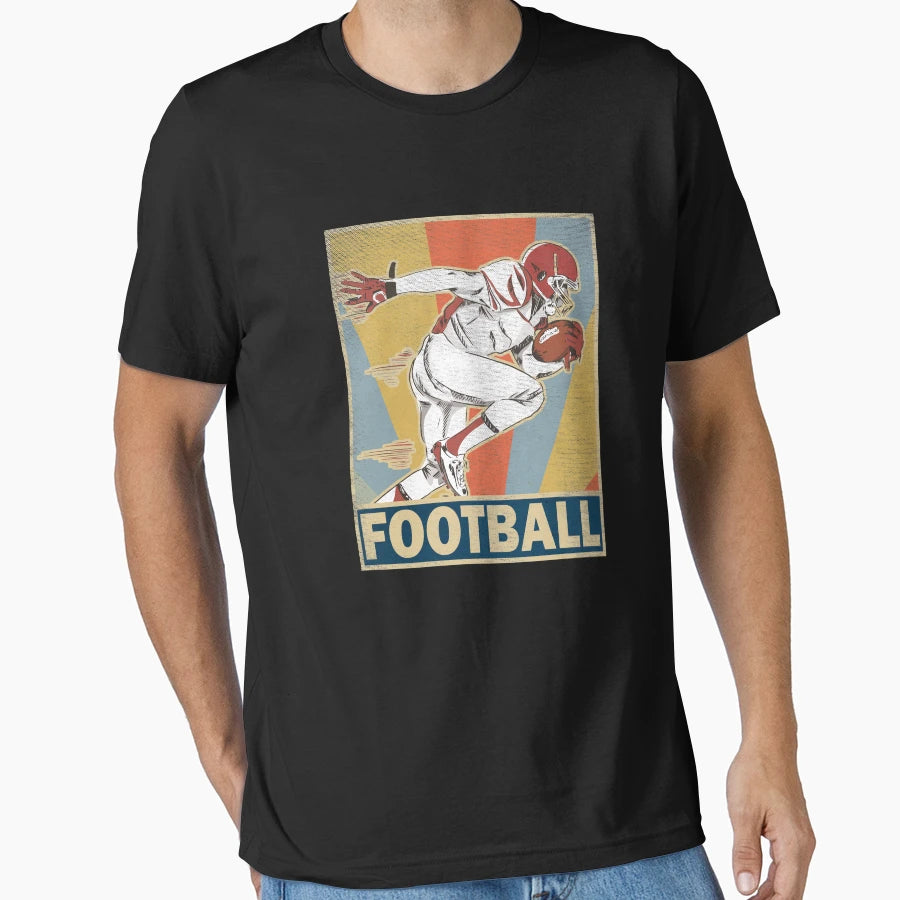 American Football Sport Gift T-Shirt - Custom Art Print Men Women - T-Shirt, Sweatshirt, Hoodie