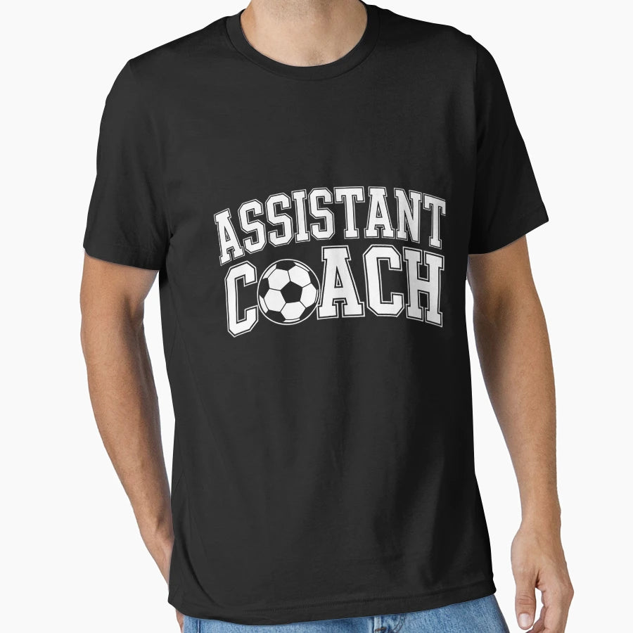 Assistant Soccer Coach T-Shirt - Minimalist Print Men Women - T-Shirt, Sweatshirt, Hoodie