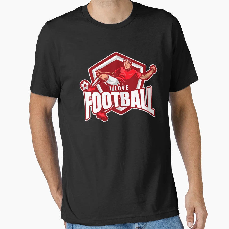 I Love Football Beautiful Game Football T-Shirt - Unique Graphic Men Women - T-Shirt, Sweatshirt, Hoodie