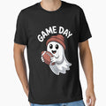 Football Game Day Ghost Halloween T-Shirt - Fun Novelty Design Men Women - T-Shirt, Sweatshirt, Hoodie