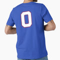 Jersey Number 0 Player Number Zero White T-Shirt - Custom Art Print Unisex - T-Shirt, Sweatshirt, Hoodie