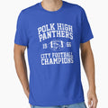 Polk High City Football Champs T-Shirt - Minimalist Print for Adults - T-Shirt, Sweatshirt, Hoodie