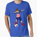 Dabbing Soccer Artwork American Usa T-Shirt - Custom Art Print Men Women - T-Shirt, Sweatshirt, Hoodie