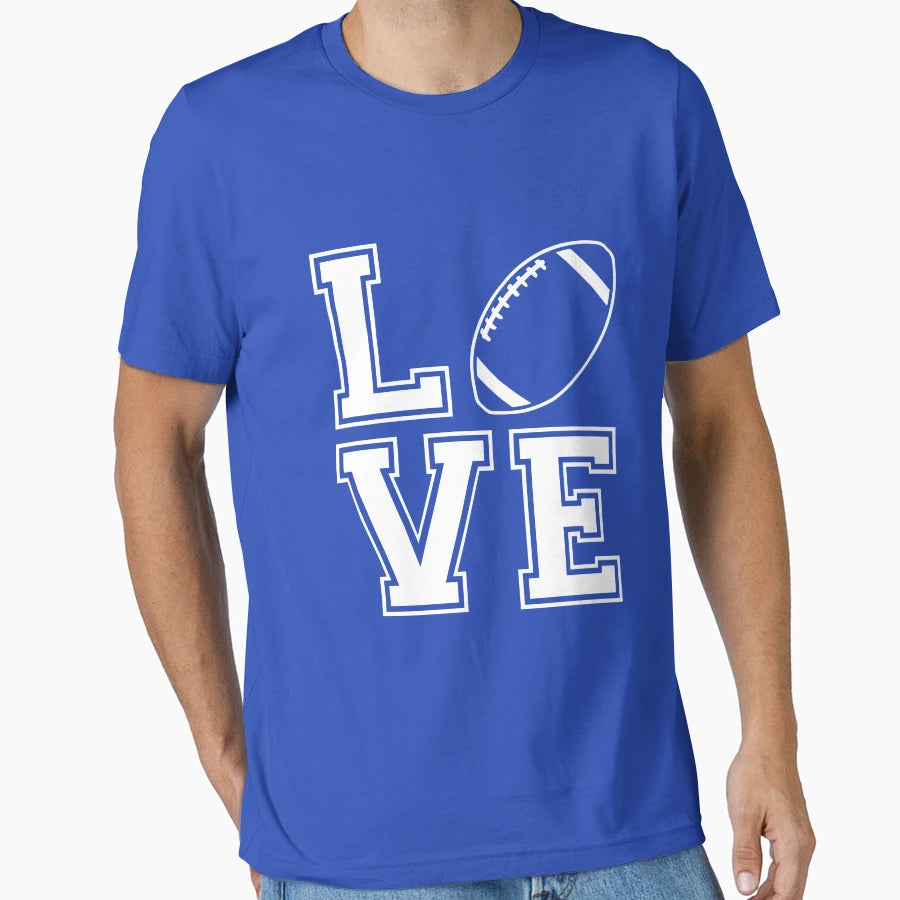 Love Football T-Shirt - Trendy Graphic Men Women - T-Shirt, Sweatshirt, Hoodie