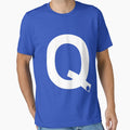 Q White T-Shirt - Unique Graphic Unisex - T-Shirt, Sweatshirt, Hoodie