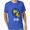 Toledo Rockets Tecmo Super Bowl T-Shirt - Custom Art Print Men Women - T-Shirt, Sweatshirt, Hoodie