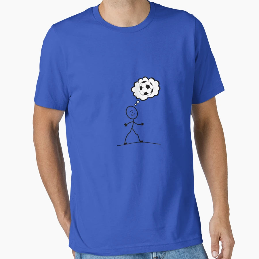 Thinking Soccer T-Shirt - Novelty Apparel Unisex - T-Shirt, Sweatshirt, Hoodie