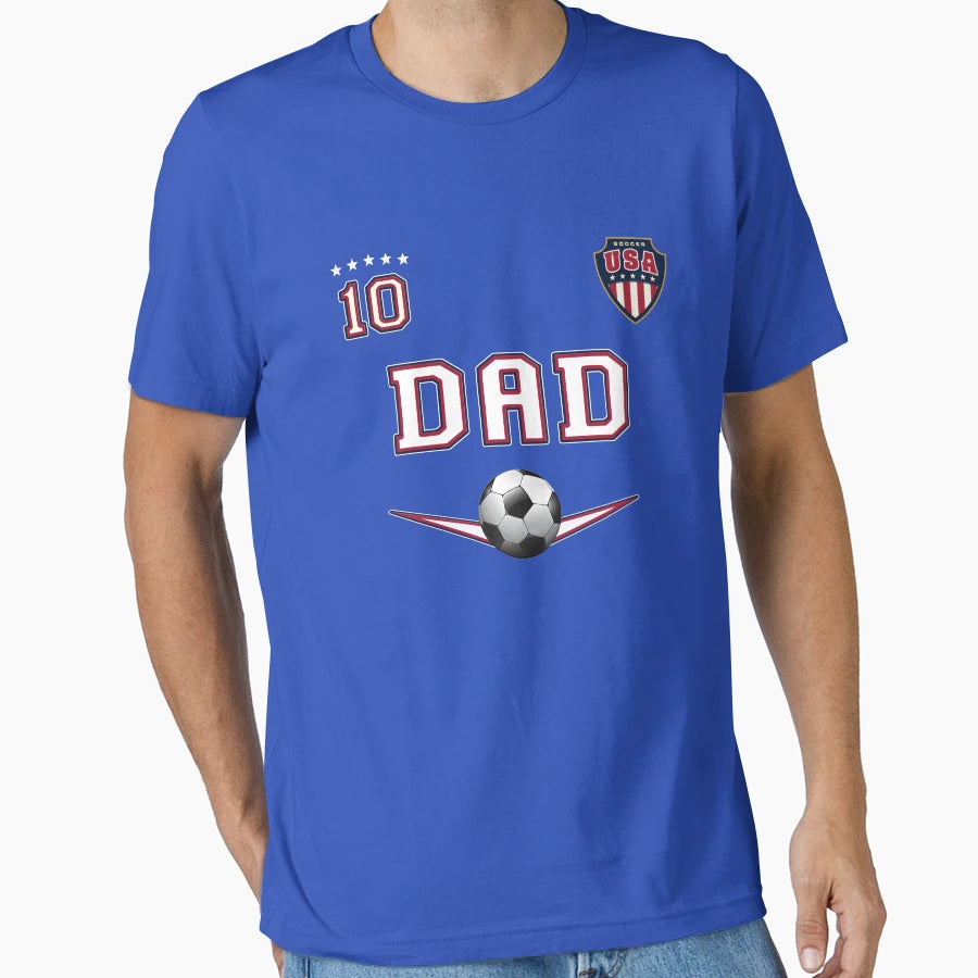 Soccer Dad Usa Number 10 Original Sports T-Shirt - Aesthetic Graphic Unisex - T-Shirt, Sweatshirt, Hoodie