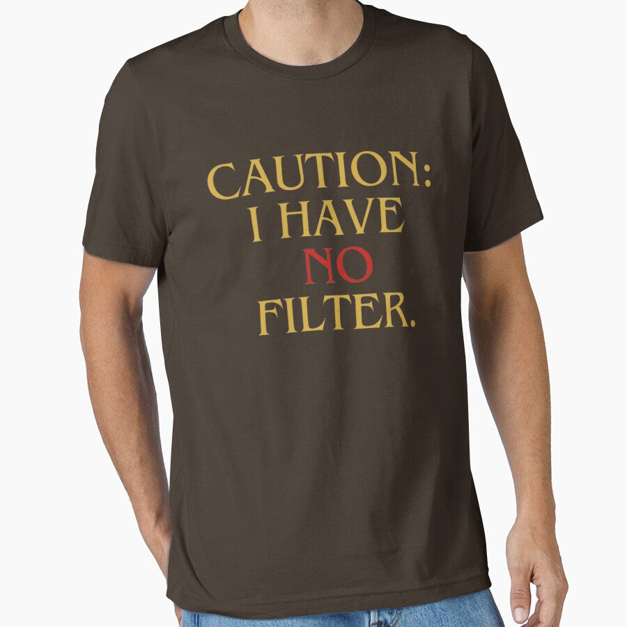 Bold Proclamation of Unfiltered Honesty in Gold - Adult & Kids T-Shirts, Sweatshirts & Hoodies apparel design preview 1