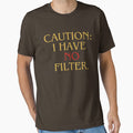 Bold Proclamation of Unfiltered Honesty in Gold - Adult & Kids T-Shirts, Sweatshirts & Hoodies apparel design preview 1