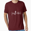 Love Football Heartbeat T-Shirt - Unique Graphic Men Women - T-Shirt, Sweatshirt, Hoodie