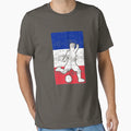 France Flag Soccer Player T-Shirt - Trendy Graphic Men Women - T-Shirt, Sweatshirt, Hoodie