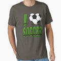 I Love Soccer T-Shirt - Custom Art Print Unisex - T-Shirt, Sweatshirt, Hoodie