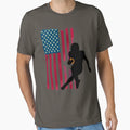 Rugby Football America Usa Flag T-Shirt - Aesthetic Graphic for Adults - T-Shirt, Sweatshirt, Hoodie