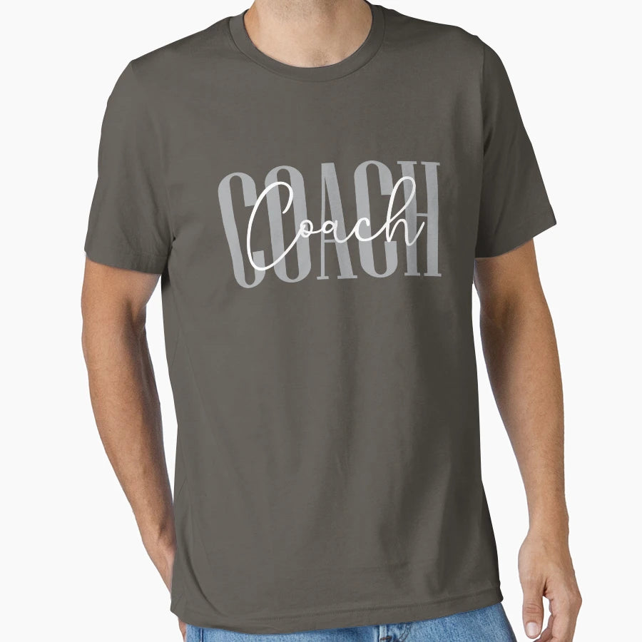 Coach Cursive T-Shirt - Streetwear Style Unisex - T-Shirt, Sweatshirt, Hoodie