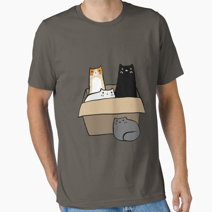 Cats in a Box by SaradaBoru - Adult & Kids T-Shirts, Sweatshirts & Hoodies apparel design preview 1
