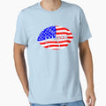 American Football Flag Shit T-Shirt - Custom Art Print Unisex - T-Shirt, Sweatshirt, Hoodie