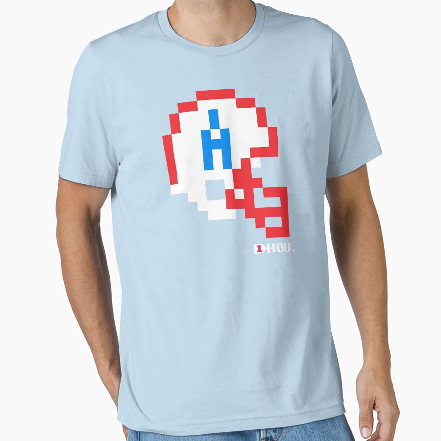 Hou Helmet Tecmo Bowl T-Shirt - Streetwear Style for Adults - T-Shirt, Sweatshirt, Hoodie