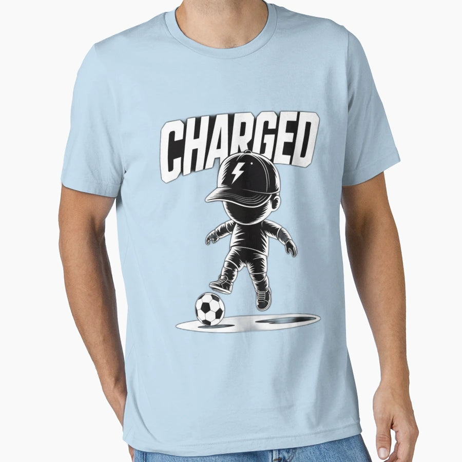 Charged Streetwear Doll Vector Soccer T-Shirt - Custom Art Print Unisex - T-Shirt, Sweatshirt, Hoodie