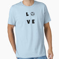 Love Soccer Modern T-Shirt - Fun Novelty Design for Adults - T-Shirt, Sweatshirt, Hoodie