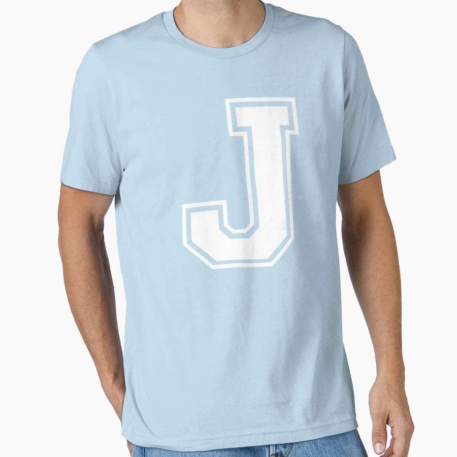 Letter J Alphabet T-Shirt - Trendy Graphic for Adults - T-Shirt, Sweatshirt, Hoodie