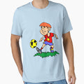 Soccer Cartoon T-Shirt - Aesthetic Graphic for Adults - T-Shirt, Sweatshirt, Hoodie