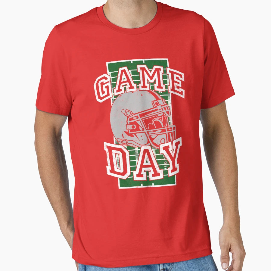 American Football Game Day T-Shirt - Custom Art Print for Adults - T-Shirt, Sweatshirt, Hoodie