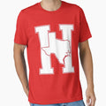 Houston Texas H Town White Red T-Shirt - Aesthetic Graphic Men Women - T-Shirt, Sweatshirt, Hoodie