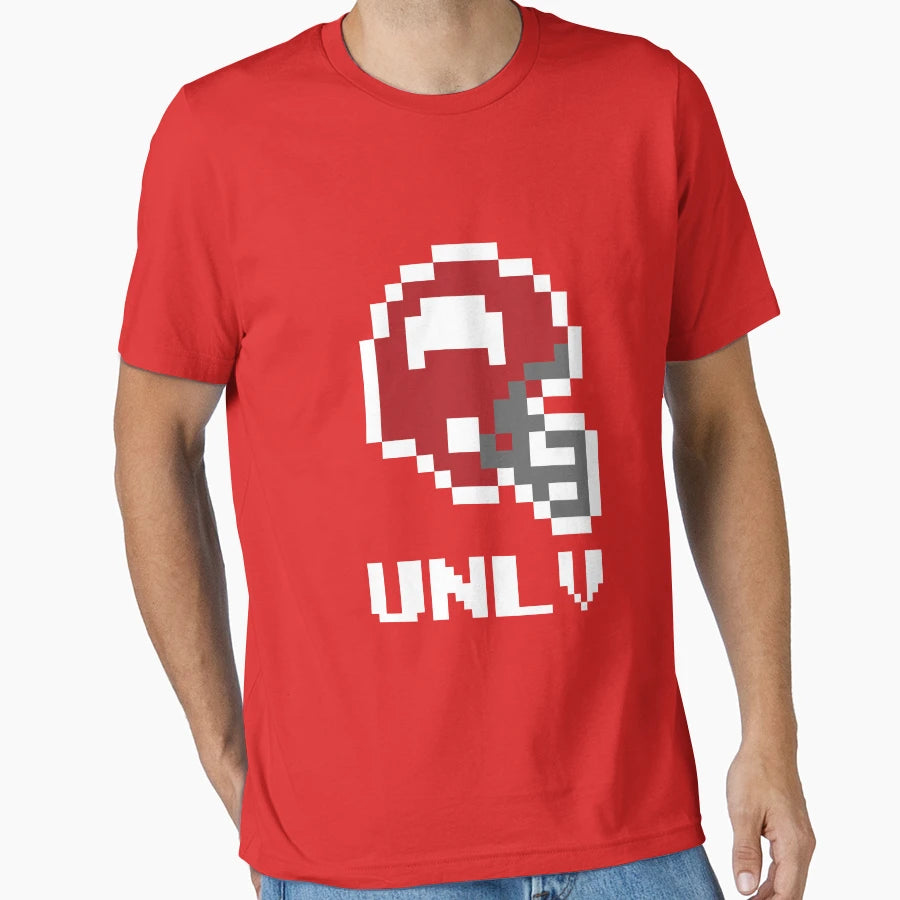 Unlv Rebels Tecmo Super Bowl T-Shirt - Minimalist Print for Adults - T-Shirt, Sweatshirt, Hoodie