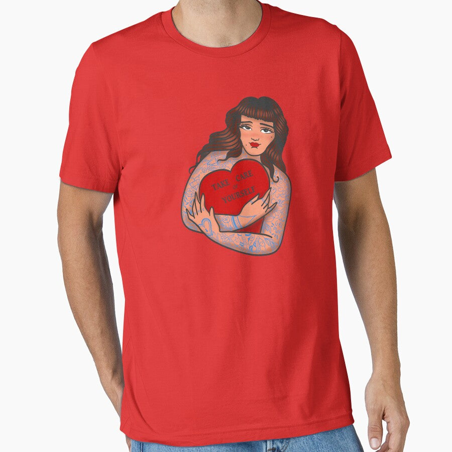 TAKE CARE OF YOURSELF by MAYRA PEREZ - Adult & Kids T-Shirts, Sweatshirts & Hoodies apparel design preview 1