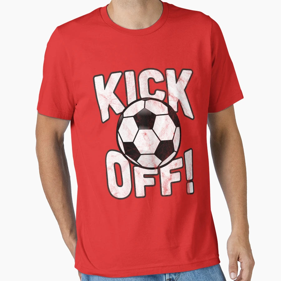 Kick Off Football T-Shirt - Trendy Graphic for Adults - T-Shirt, Sweatshirt, Hoodie