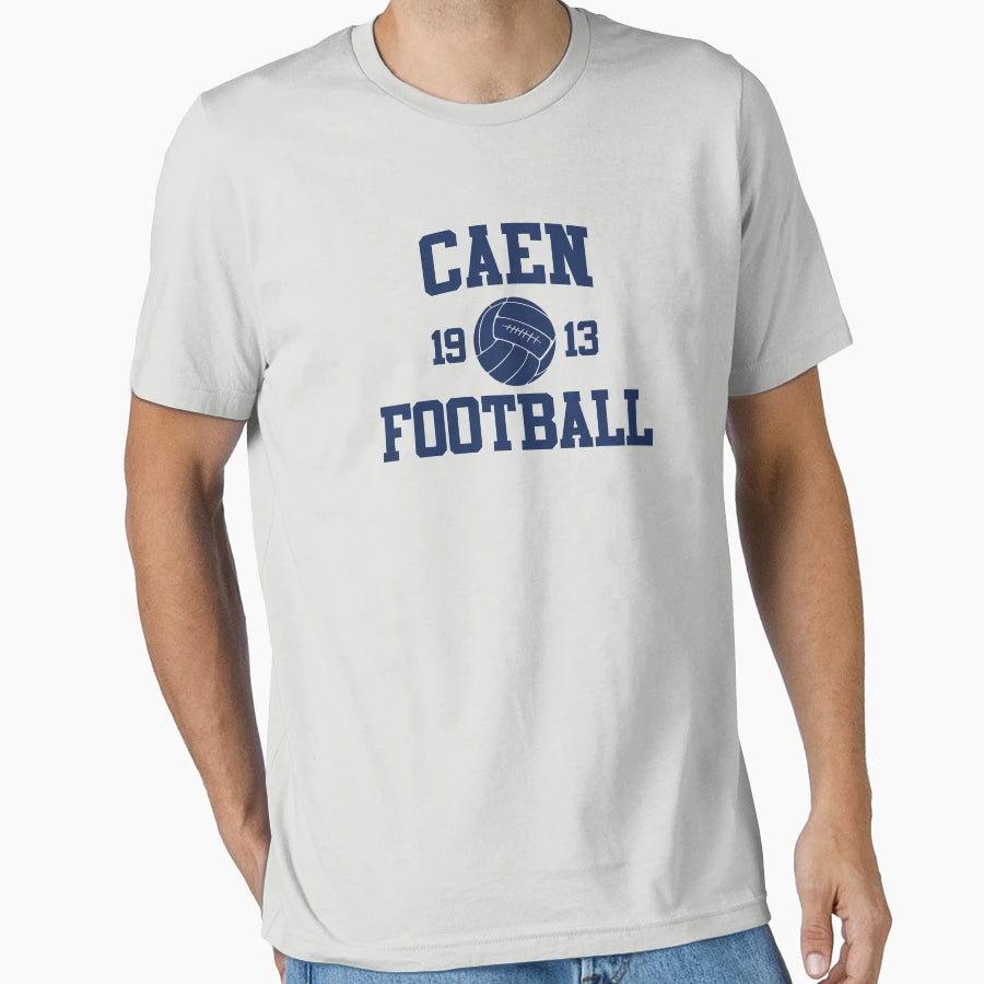 Caen Football Athletic College 2 Gray T-Shirt - Aesthetic Graphic Men Women - T-Shirt, Sweatshirt, Hoodie