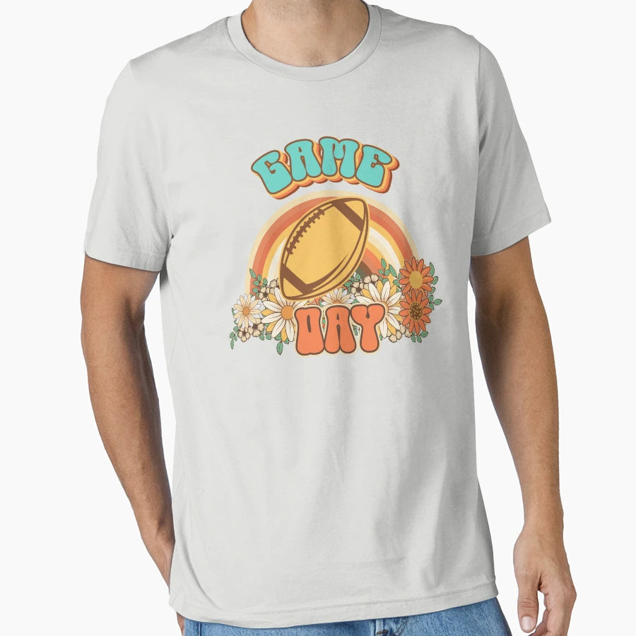 Groovy Football Mom Gift Game Day T-Shirt - Unique Graphic for Adults - T-Shirt, Sweatshirt, Hoodie