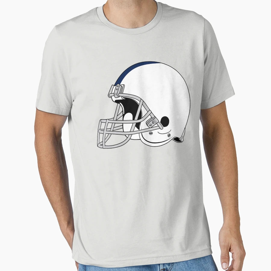 Football Helmet T-Shirt - Minimalist Print for Adults - T-Shirt, Sweatshirt, Hoodie