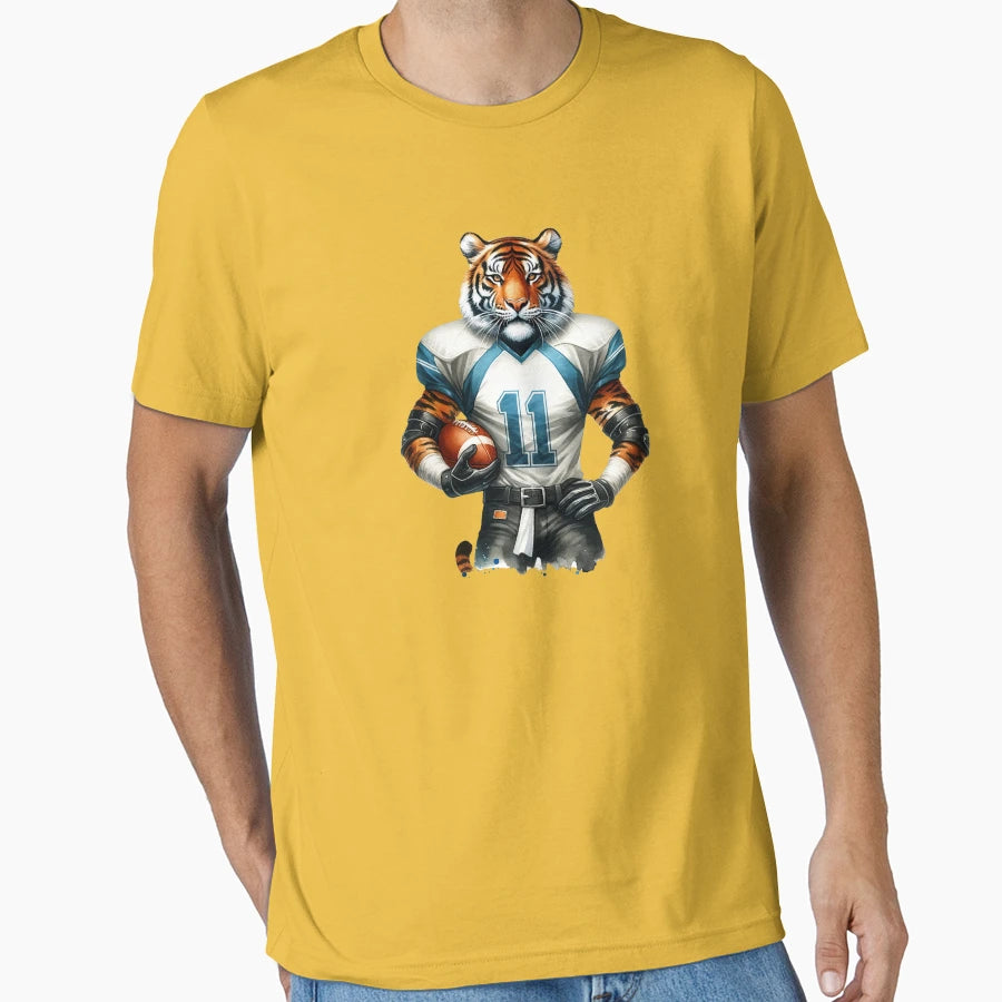 Tiger Amarican Football T-Shirt - Casual Everyday Wear for Adults - T-Shirt, Sweatshirt, Hoodie