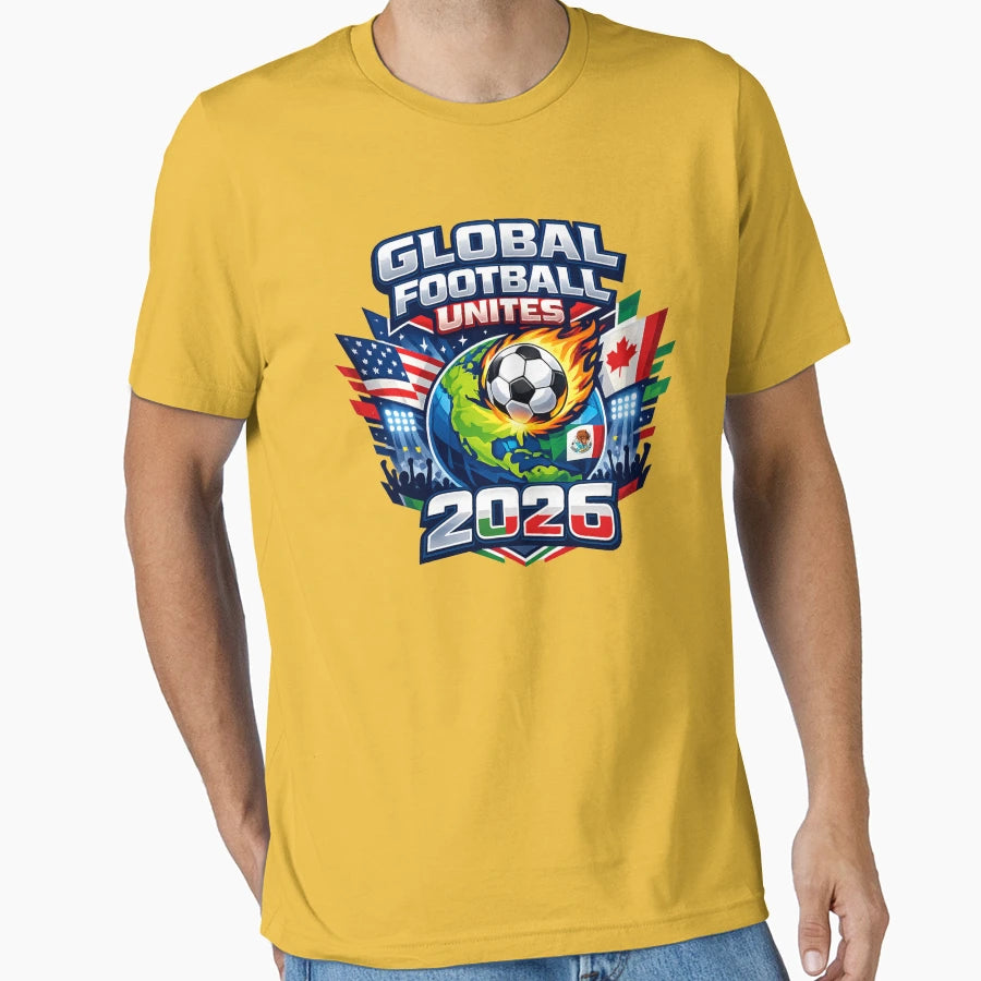 Global Football Unites 2026 Usa T-Shirt - Aesthetic Graphic Men Women - T-Shirt, Sweatshirt, Hoodie