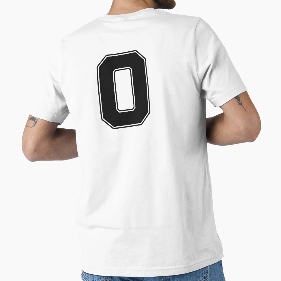 Jersey Number 0 Player Number Zero T-Shirt - Custom Art Print for Adults - T-Shirt, Sweatshirt, Hoodie