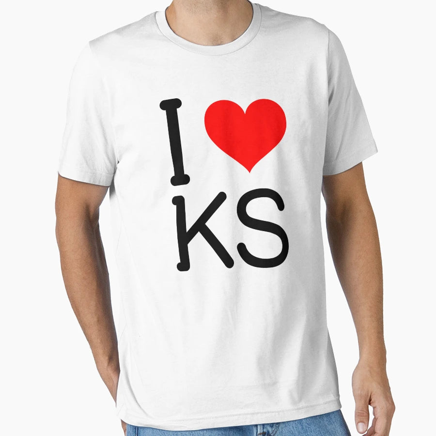I Heart Kansas T-Shirt - Minimalist Print for Adults - T-Shirt, Sweatshirt, Hoodie