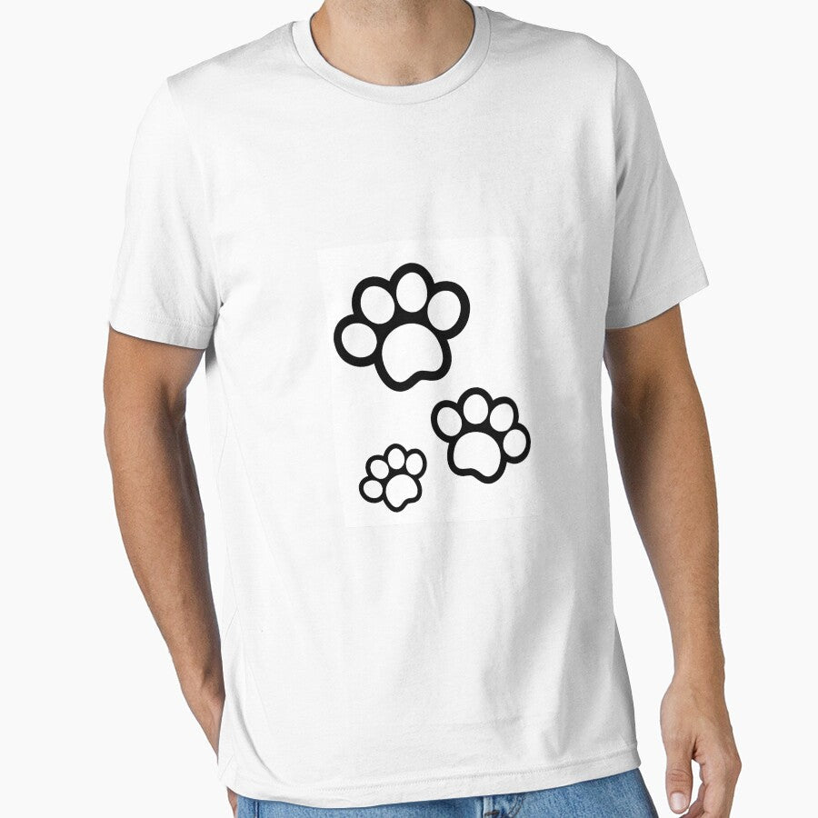Copy of cute puppy prints by stor or - Adult & Kids T-Shirts, Sweatshirts & Hoodies apparel design preview 1