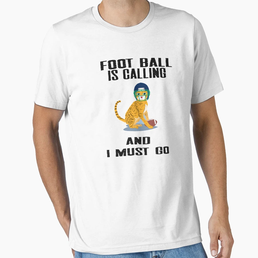 Football Is Calling And I Must Go T-Shirt - Custom Art Print for Adults - T-Shirt, Sweatshirt, Hoodie