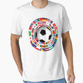 World Flag Football Soccer Cup T-Shirt - Trendy Graphic for Adults - T-Shirt, Sweatshirt, Hoodie