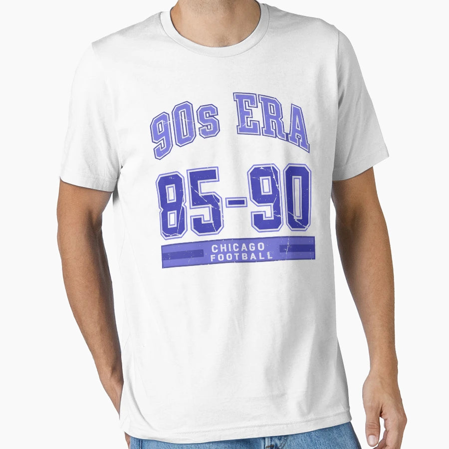 Chicago Football 90S Era 1985 1990 Sports T-Shirt - Trendy Graphic Unisex - T-Shirt, Sweatshirt, Hoodie