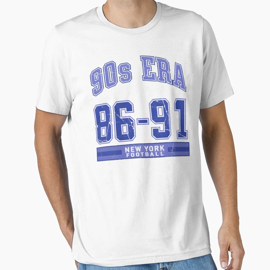 New York Football 1986 1991 90S Era T-Shirt - Novelty Apparel Unisex - T-Shirt, Sweatshirt, Hoodie