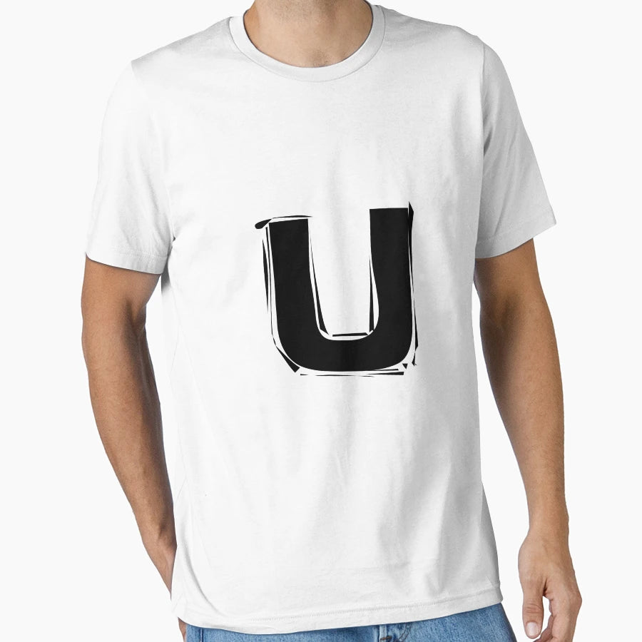 Letter U Costume Vantage T-Shirt - Minimalist Print Men Women - T-Shirt, Sweatshirt, Hoodie